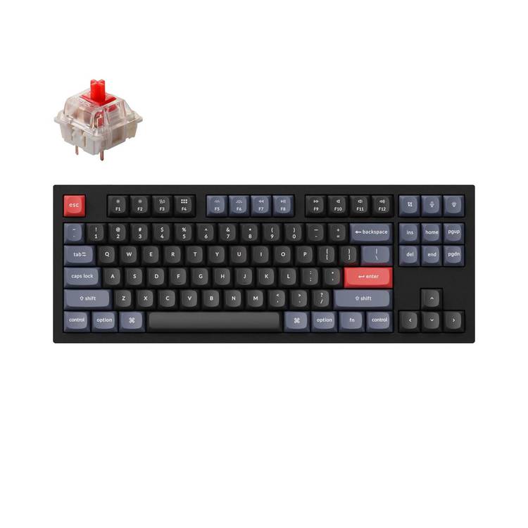 Keychron Q3 QMK Custom Hot-Swappable Gateron G-PRO Mechanical Keyboard with Red Switch & RGB