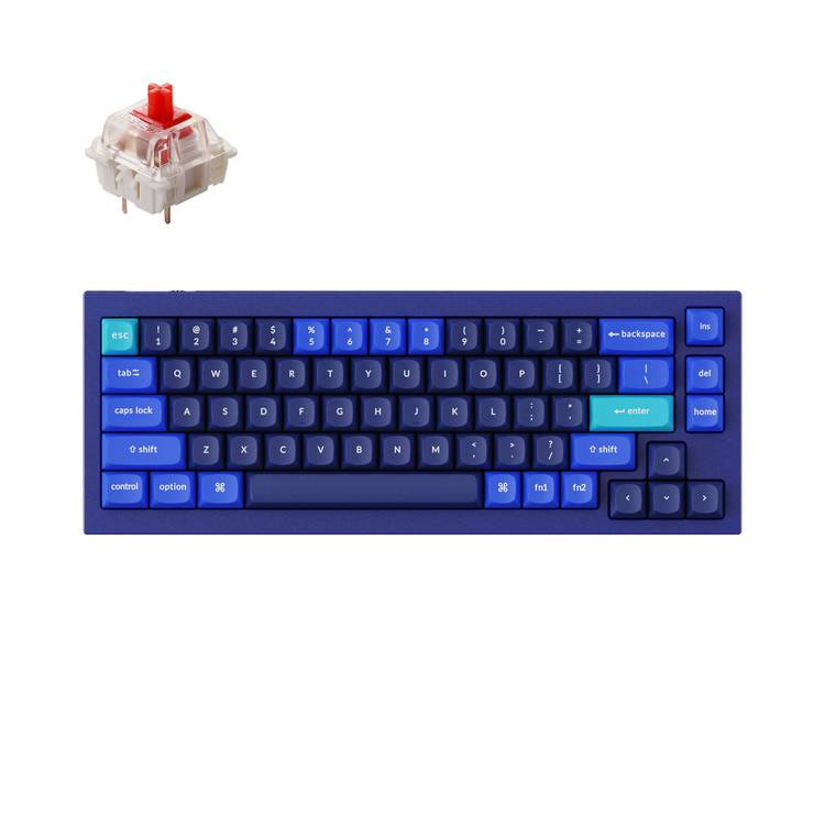 Keychron Q2 QMK Gateron G-PRO Mechanical Keyboard with RGB, Red Switch and Costom Hot-swappable
