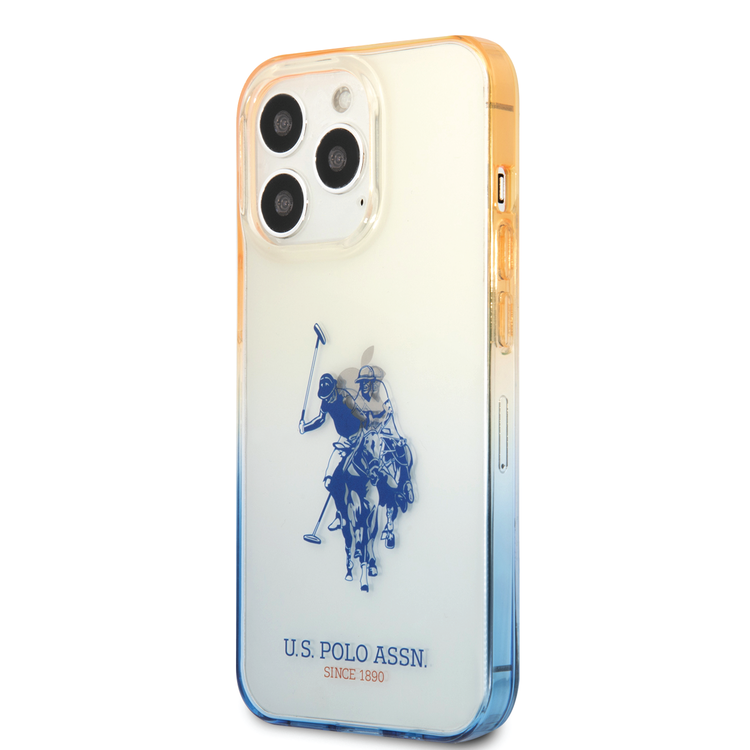 USPA PC/TPU Case with Dyed Bumper & Horse Logo For iPhone 14 Pro