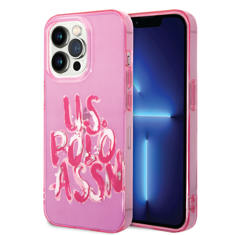 USPA PC/TPU Transparent Case with Graffiti Logo For iPhone 14 Pro
