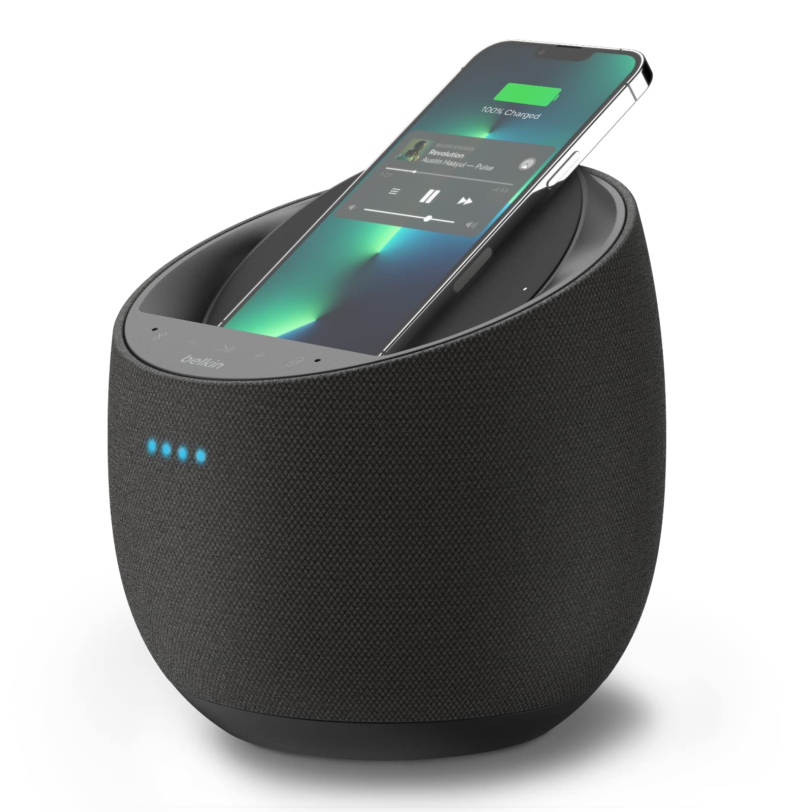 Belkin Sound Form Elite Hi-Fi Smart Speaker with Wireless Charger