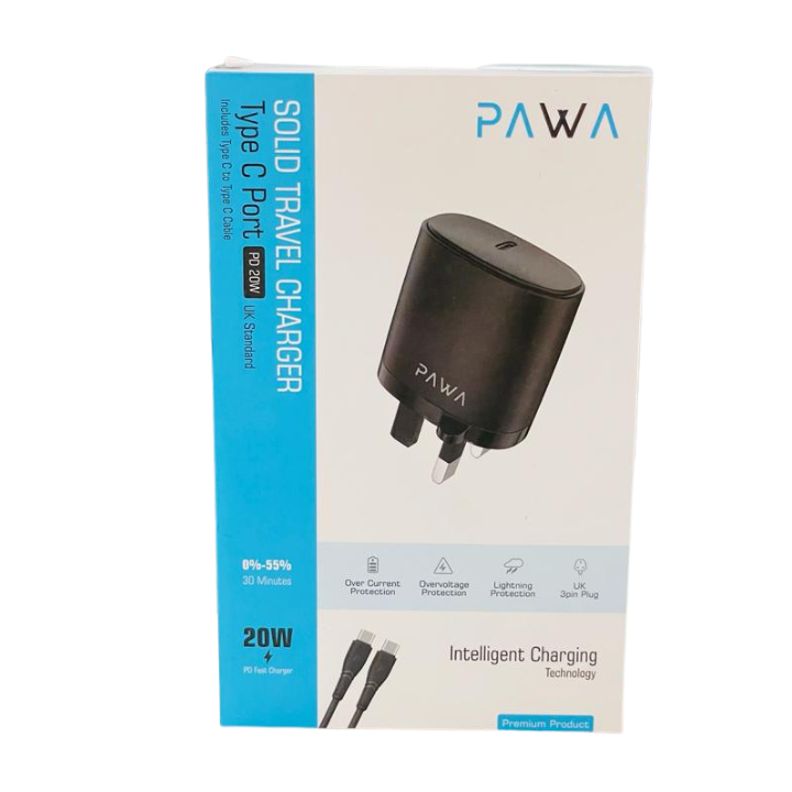 Solid Travel Charger Type C Port