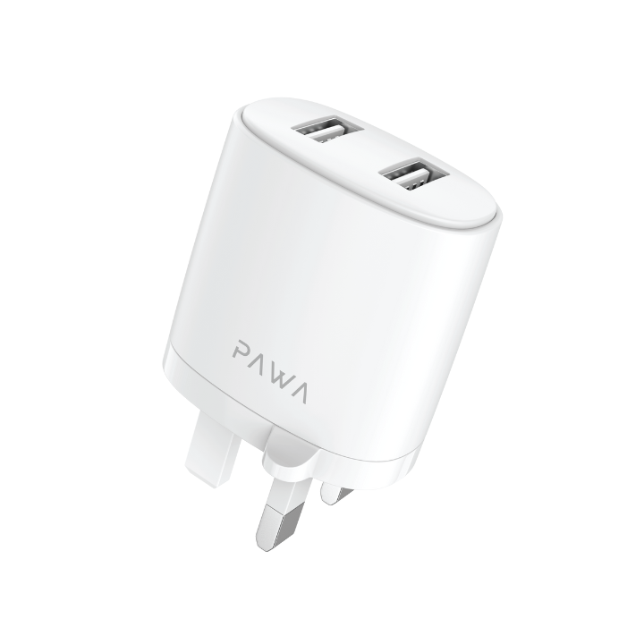 Solid Travel Charger Dual USB Port